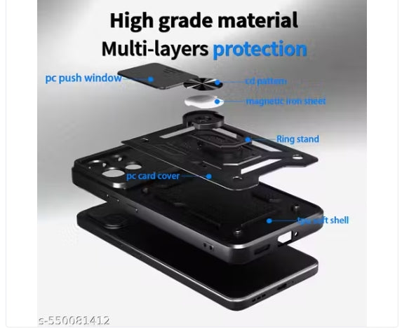Vackuze Back Cover For Oppo K13 5G (Black)